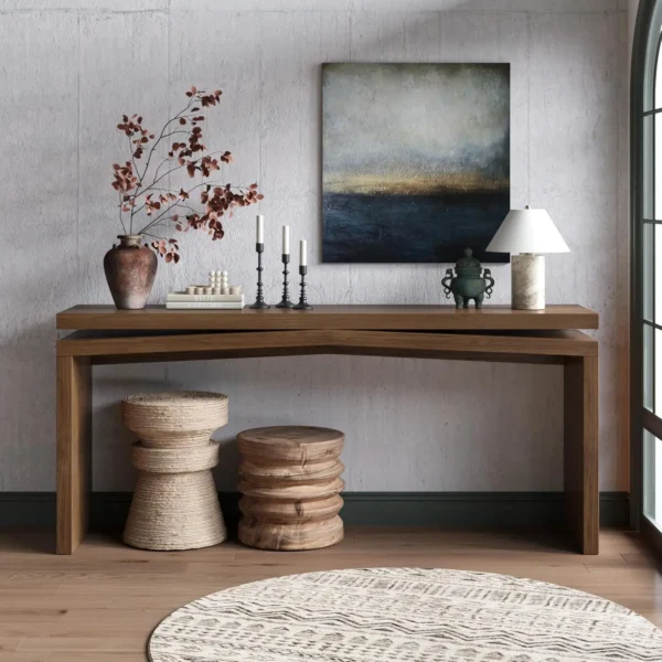 Long wood Console Table
