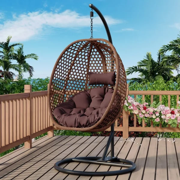 Egg Swing Chair with Stand, Indoor/Outdoor
