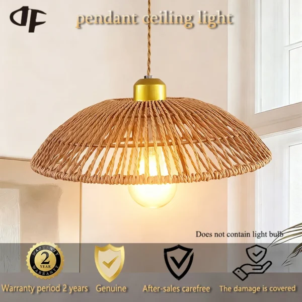 Hand-Woven Pendant Light