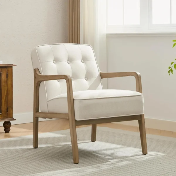 Linen Accent Chair