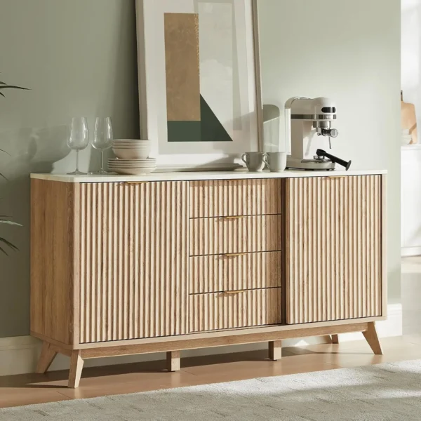 Fluted Buffet Cabinet