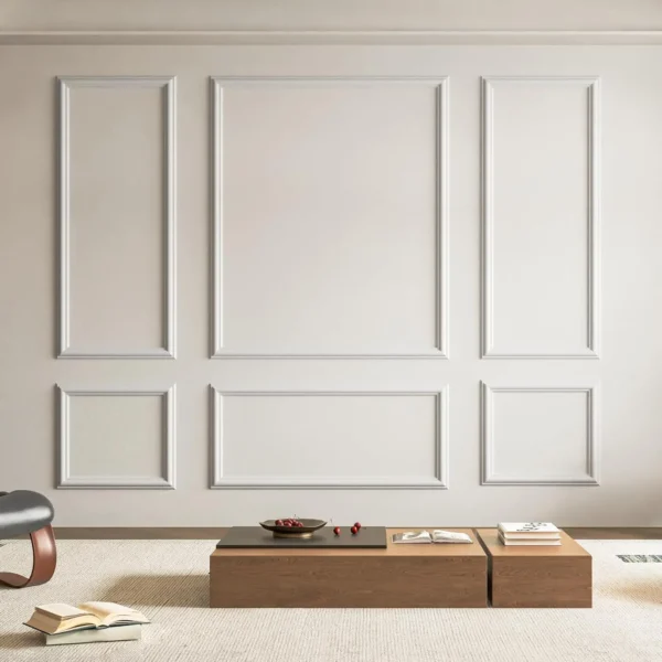 Set of 6 Ready-to-Assemble Wainscoting Panels Wall Molding