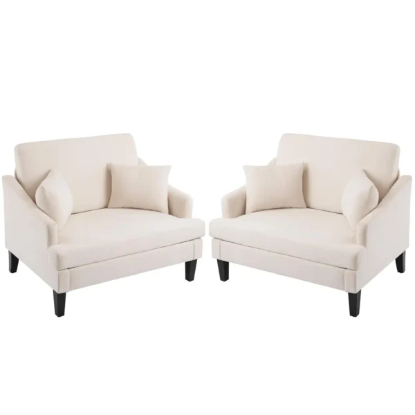 Oversized Accent Chairs (Set of 2)